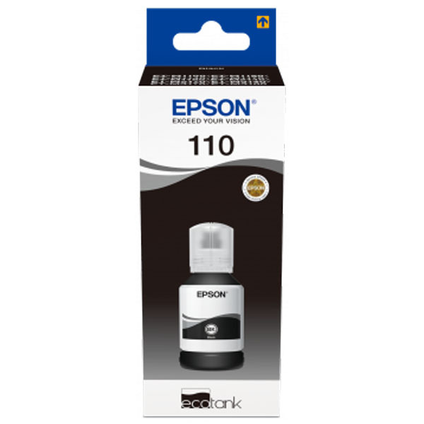 EPSON 110 EcoTank Pigment black ink bottle - 120ml (C13T03P14A)