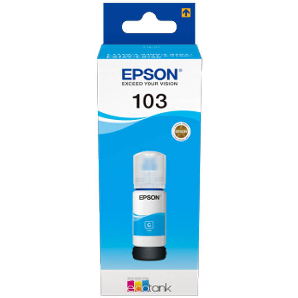 Epson 103 EcoTank Cyan Ink Bottle - 65ml (C13T00S24A)