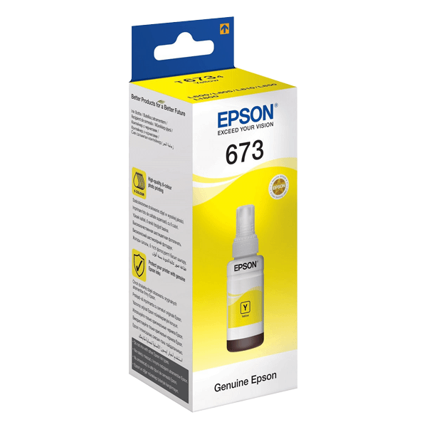 EpsonT6734 Yellow Ink Cartridge - 70ml (C13T67344A)